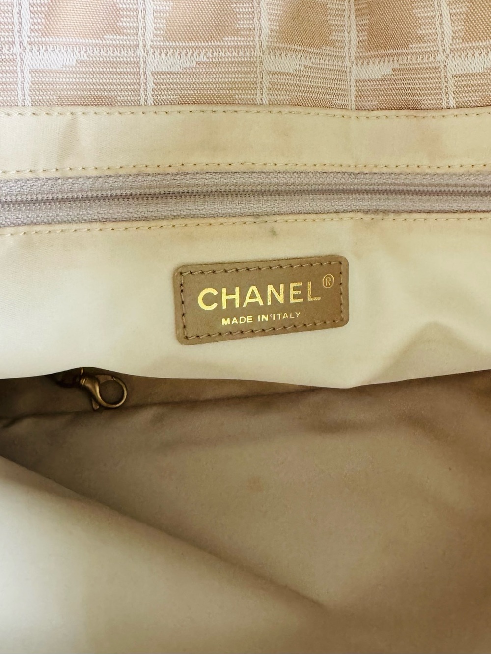 Chanel Beige Travel Line Tote Bag – CC Monogram - Picture 9 of 13